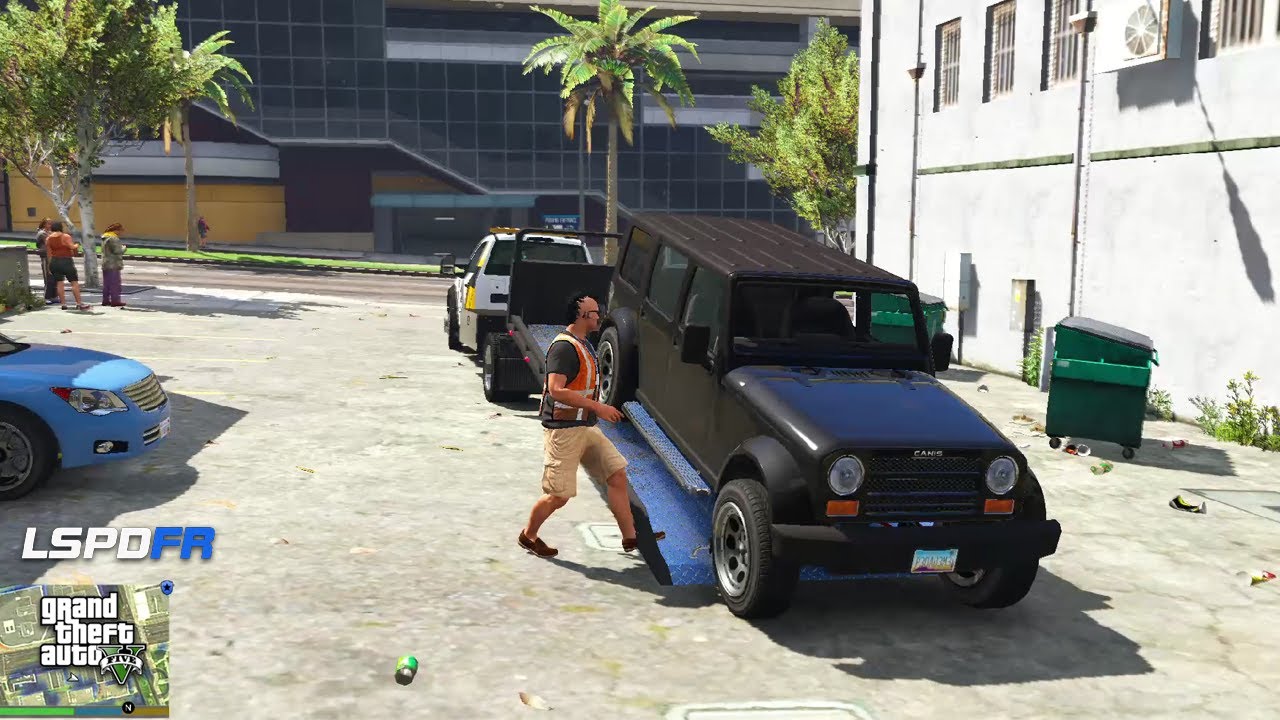 [NO COMMENTARY] Mod Petugas Derek Kendaraan di GTA 5