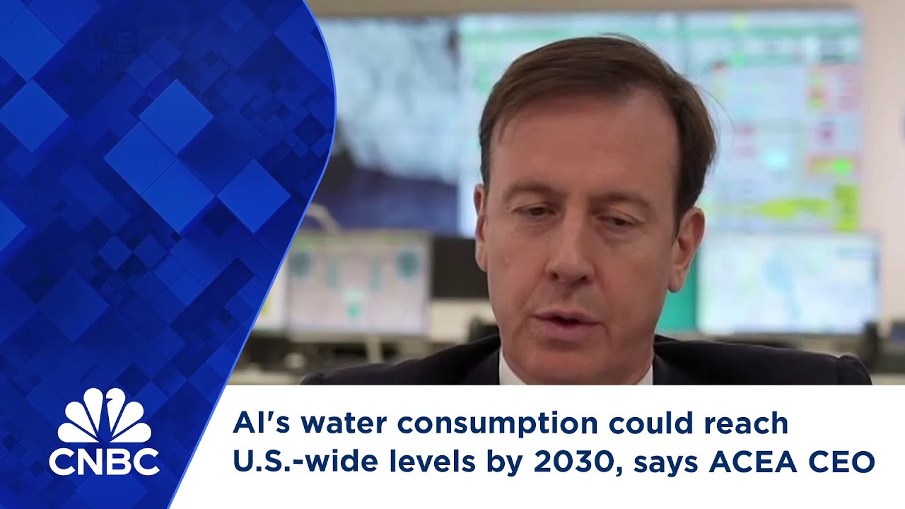 AI's water consumption could reach U.S.-wide levels by 2030, says ACEA CEO