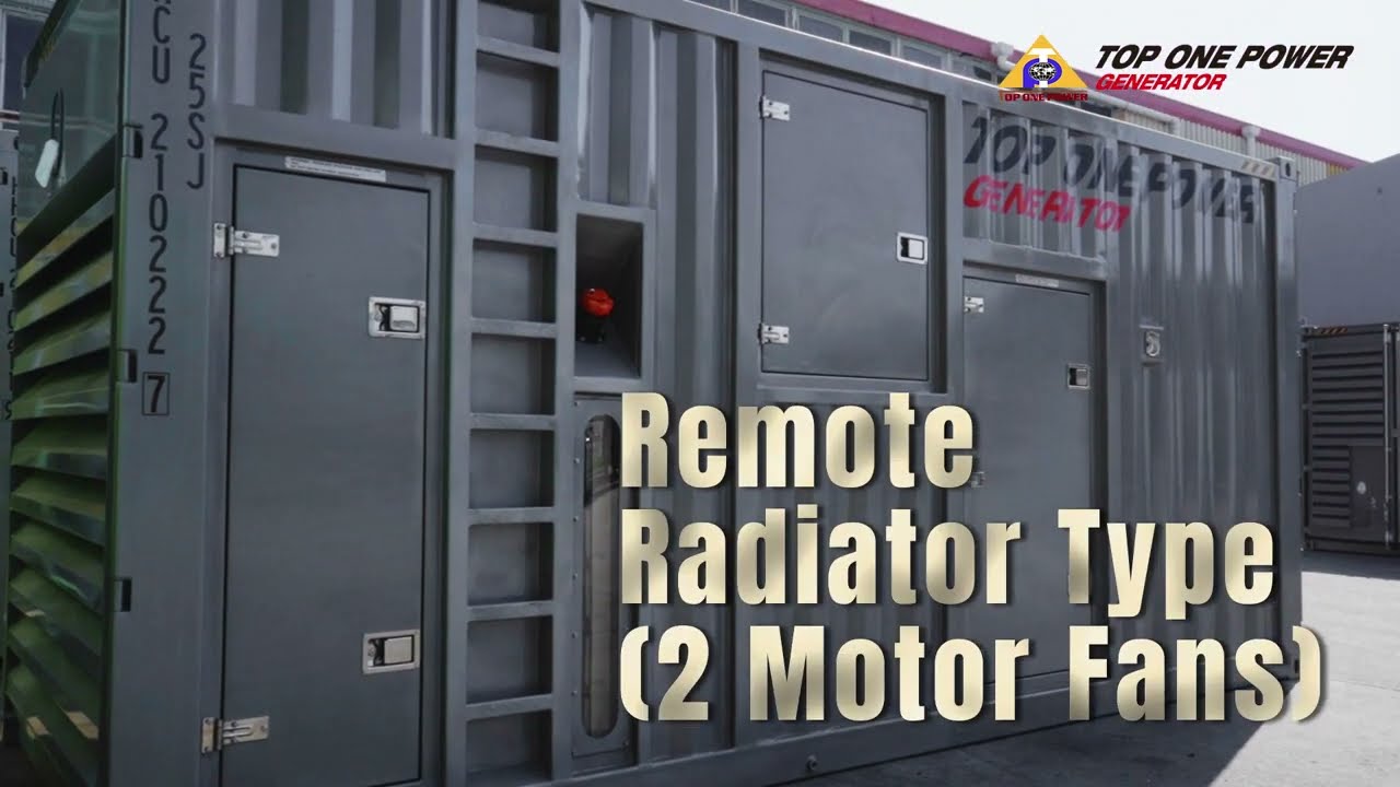Cummins Diesel Generator⚡Remote Radiator Type OEM Enclosure Set