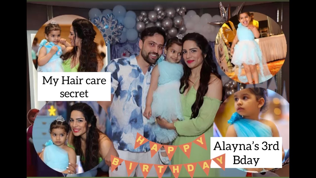 Alayna's Birthday Party Ideas| Hairfall & Hair growth treatment at home| Natural Hair Care Routine|