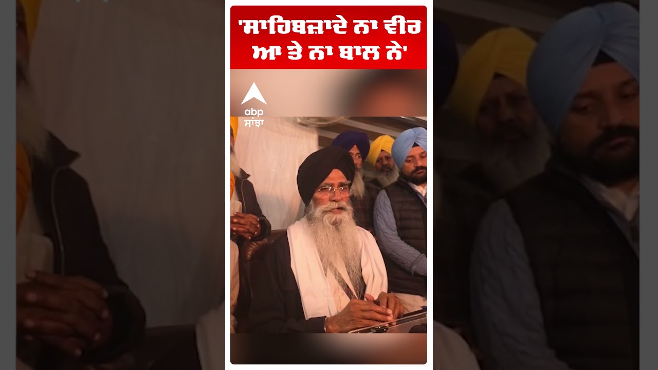 SGPC PRESIDENT DHAMI | 'ਸਾਹਿਬਜ਼ਾਦੇ ਨਾ ਵੀਰ ਆ ਤੇ ਨਾ ਬਾਲ ਨੇ' | PUNJAB NEWS |ABP SANJHA