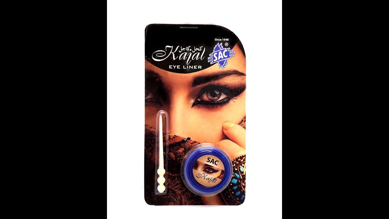 SAC Kajal EYE LINER /Индия/Каджал, кохль, кайал/ для роста ресниц, бровей/натуральная сурьма