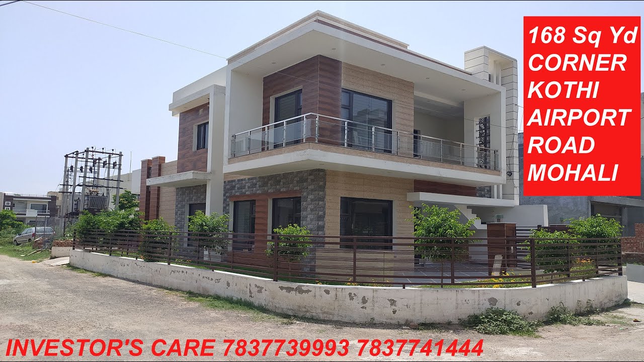 168 GAJ CORNER KOTHI 2BHK + 1BHK GREEN AREA PARK SECTOR 125 AIRPORT ROAD MOHALI NEAR CHANDIGARH