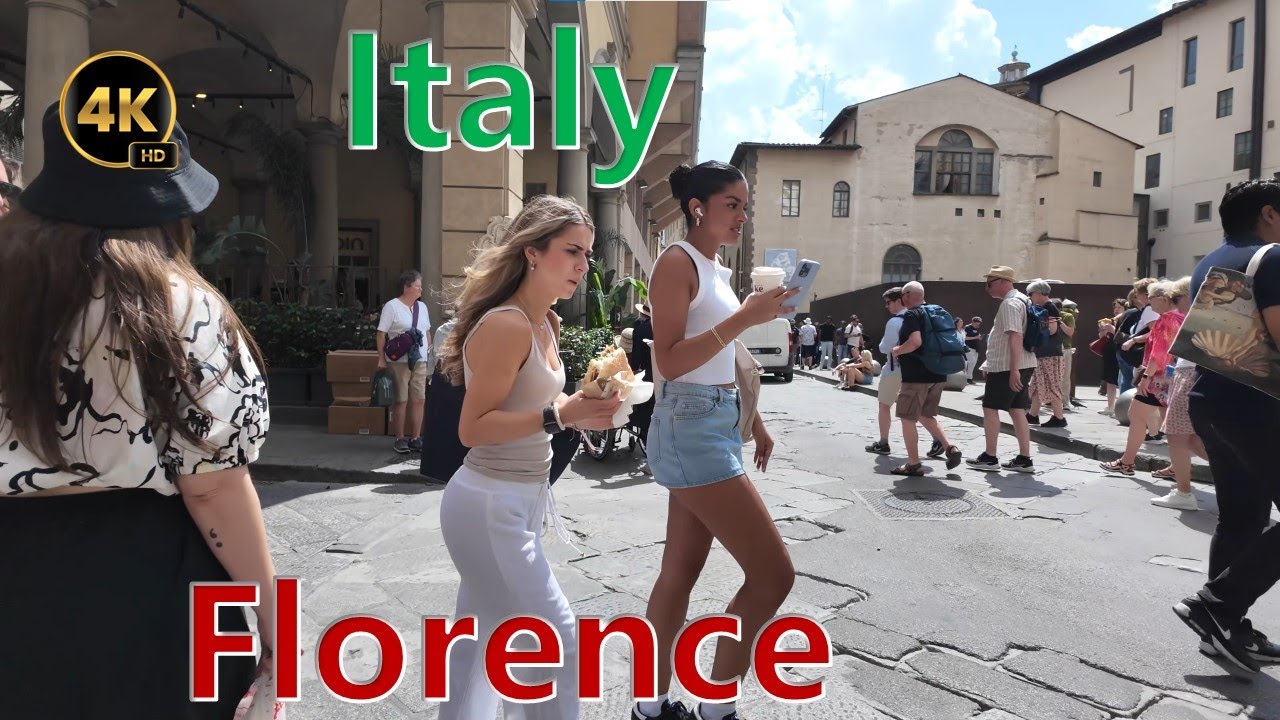 Florence 2024 Wonderful City Walk 4K Italy