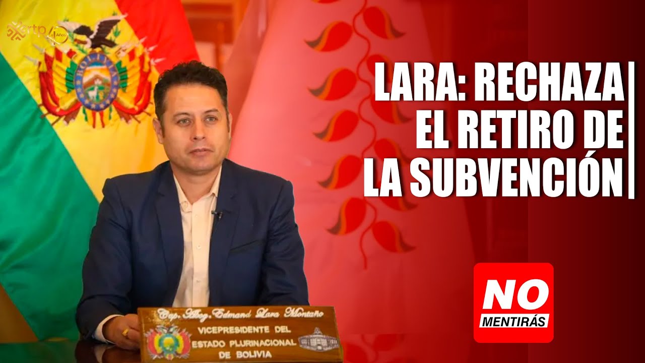 Edmand Lara: rechaza el retiro de la subvención