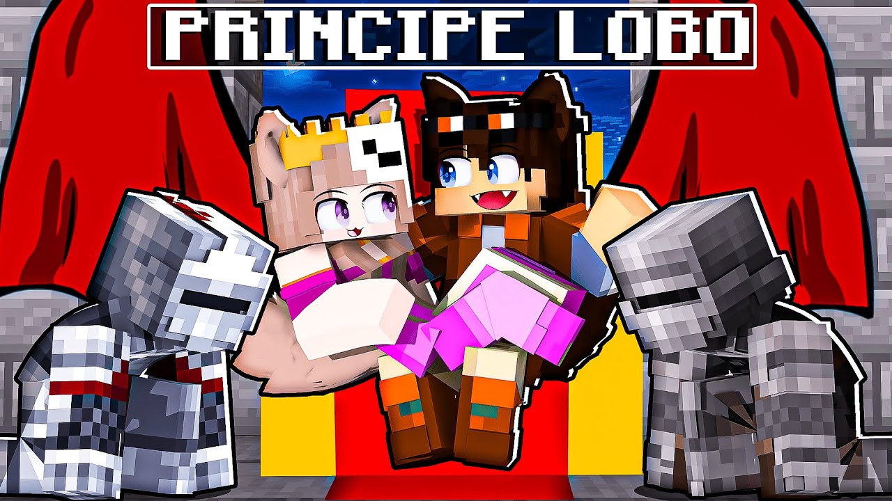 JOGANDO como um PRINCÍPE LOBO no Minecraft!
