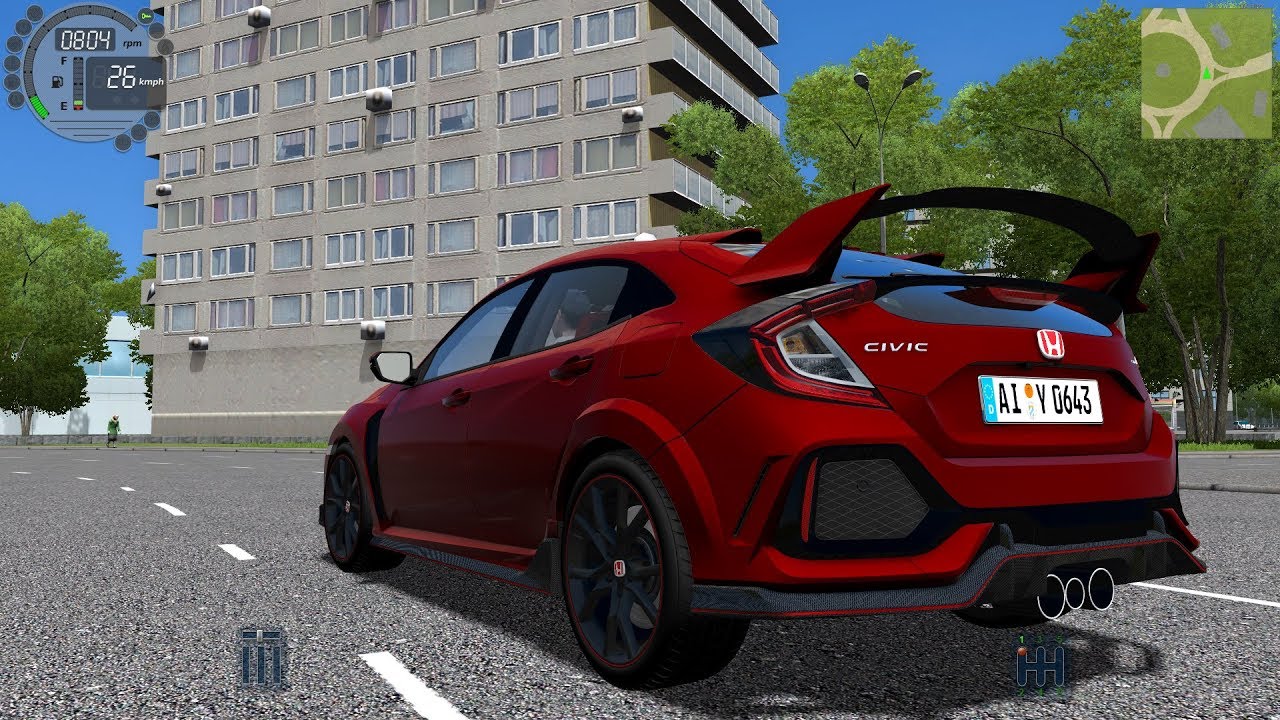 City Car Driving 1.5.6 Honda Civic Type R TrackIR 4 Pro [1080P]