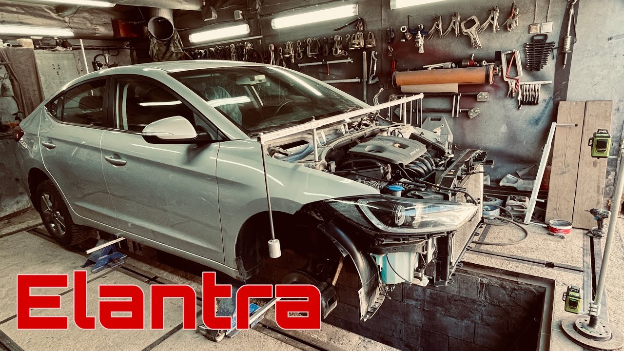 Hyundai Elantra - ремонт на стапеле