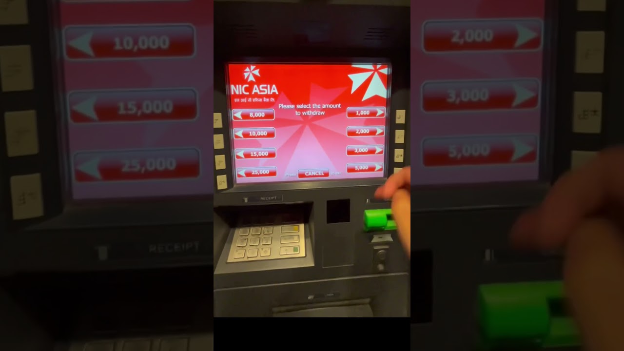 withdraw money from NIC  ASIA bank ATM ✅