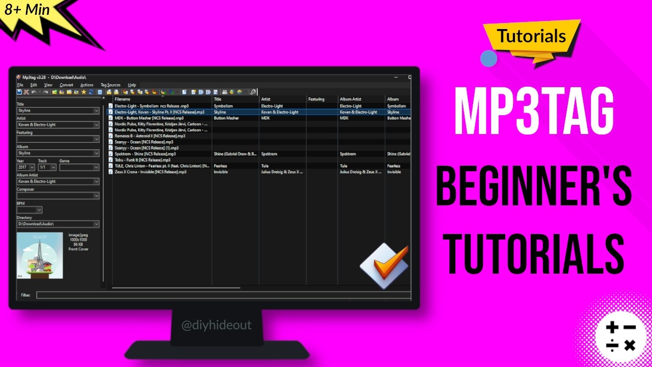 Mp3Tag Tutorials 2025 | MP3 Audio Manager Beginner's Guide under 10 Minutes