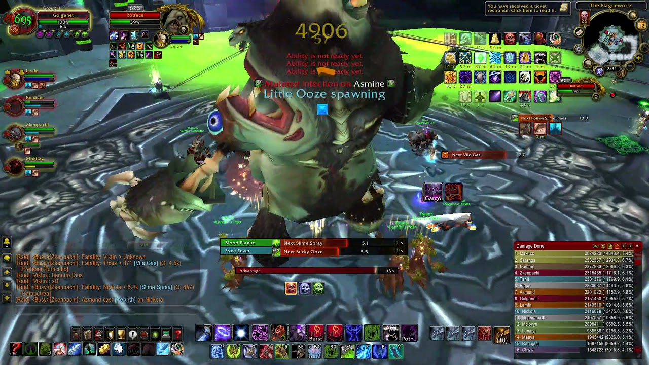 Warmane: Rotface 25 Hc as Frost Death Knight