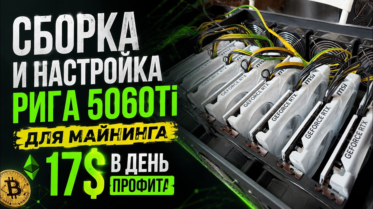 Сборка, настройка и запуск майнинг фермы на RTX 5060Ti для майнинга Pearl. Полная инструкция