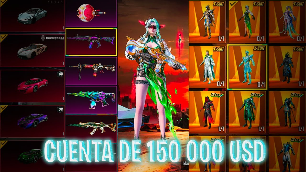 ASÍ es una CUENTA de +150 000 USD en PUBG MOBILE
