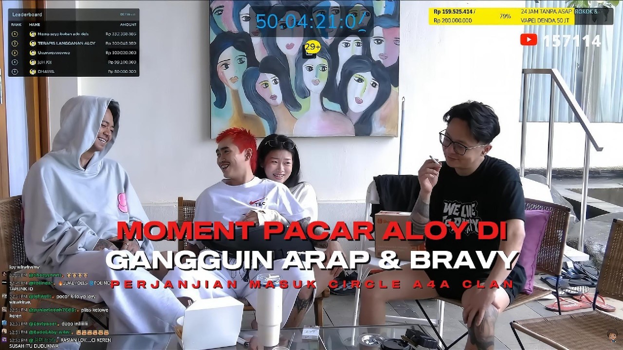YB - MOMENT PACAR ALOY DI GANGGUIN ARAP & BRAVY, PERJANJIAN MASUK CIRCLE A4A CLAN  ❗❗ Pt. II 😱🤣