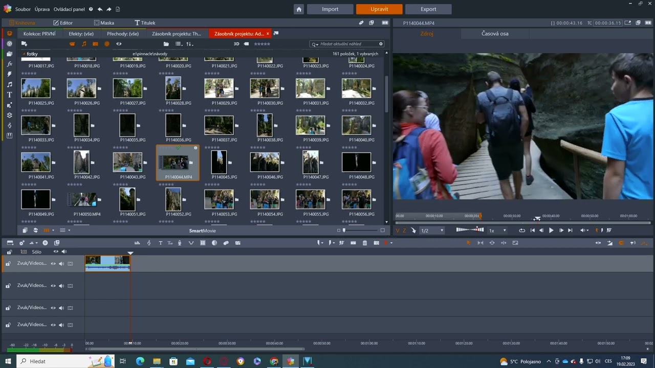 Pinnacle Studio 26 - Jak vytvořit nov&yacute; projekt