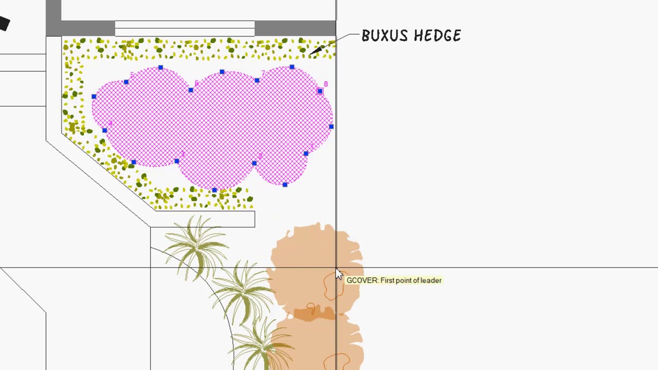 How to draw symbols for ground cover species
