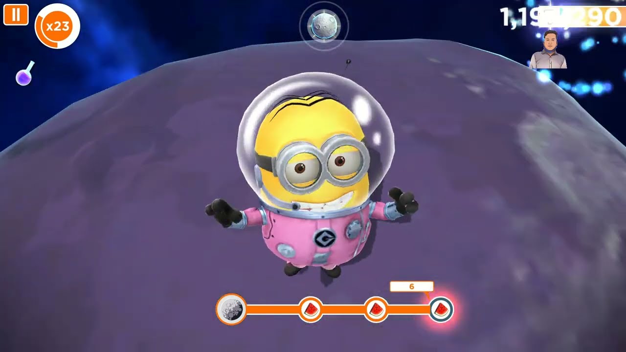 Minions PC Game Minion Rush Grandpa Minion Visit the Moon 121 times The Mall | Lv 121