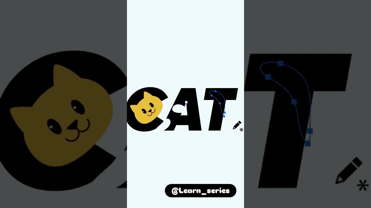 Creative fun cat logo tutorial 📮Are you looking to get Logo designed Follow us to learn logo design