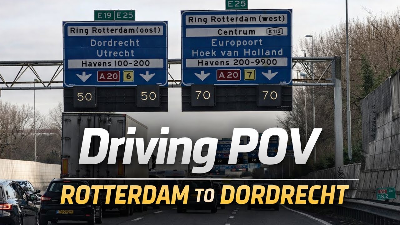 Driving POV | Rotterdam TO Dordrecht | winter 2026