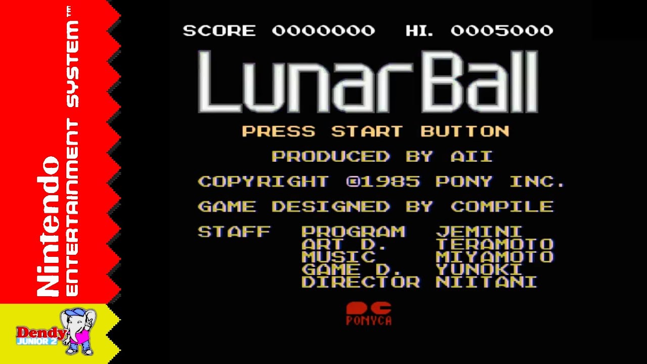 Lunar Ball - All Stage Perfect - (NES/FC) - Longplay