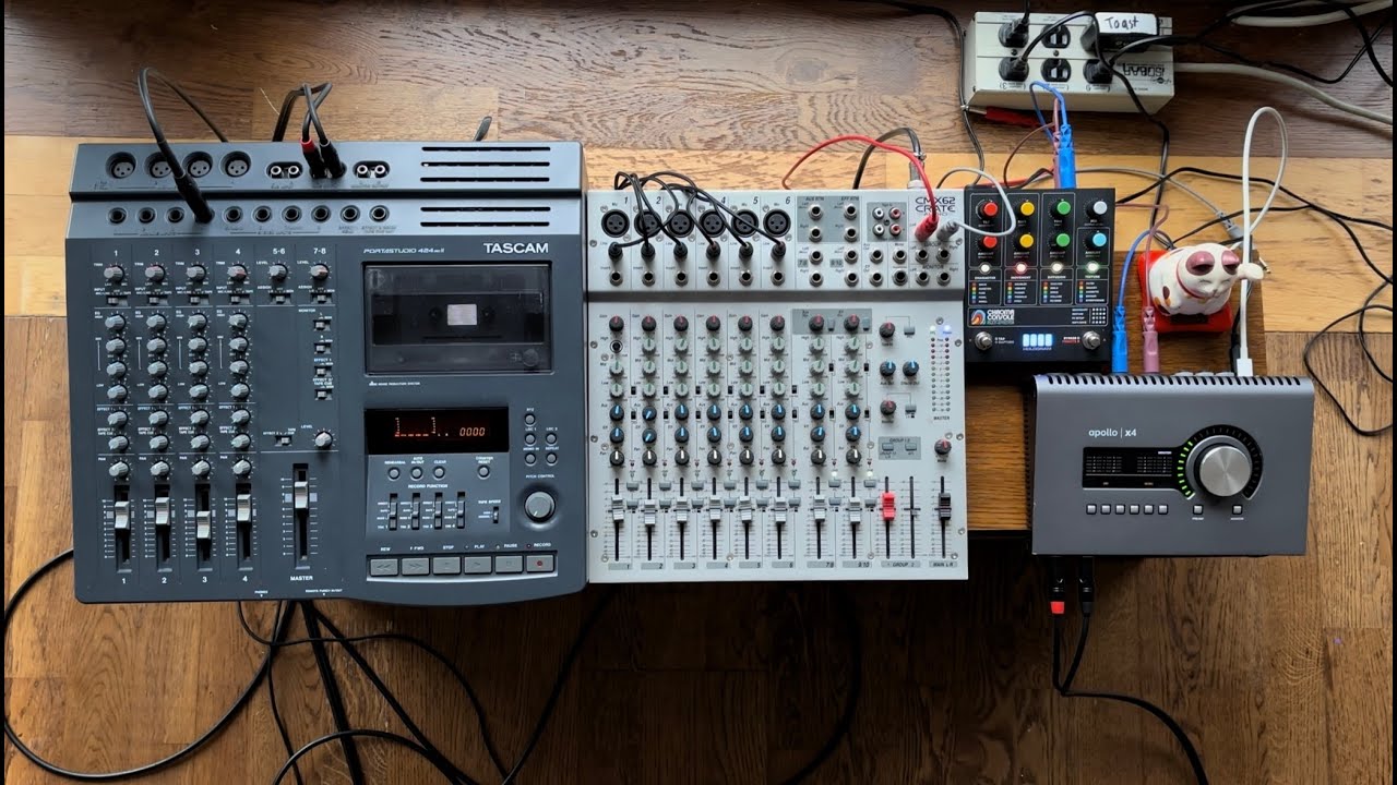 Midi Guitar Studio Rig Rundown | Tascam Portastudio 424 + Subsix | toast