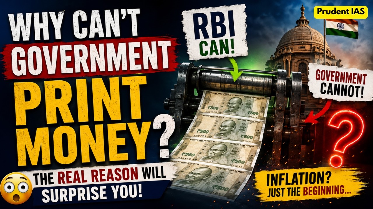 If Printing Money Solves Poverty, Why Doesn't India Do It? | RBI Explained | UPSC | STATE PCS