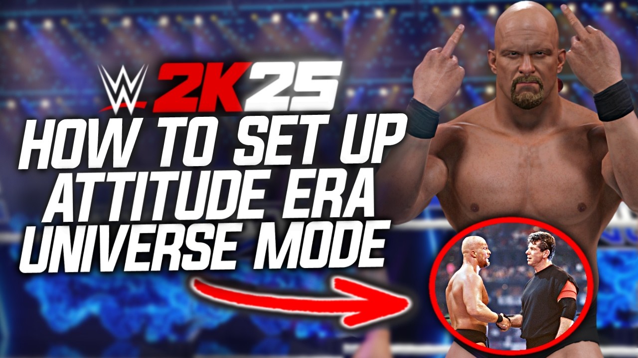 WWE 2K25 Universe Mode Set Up for the Attitude Era! (Tutorial)