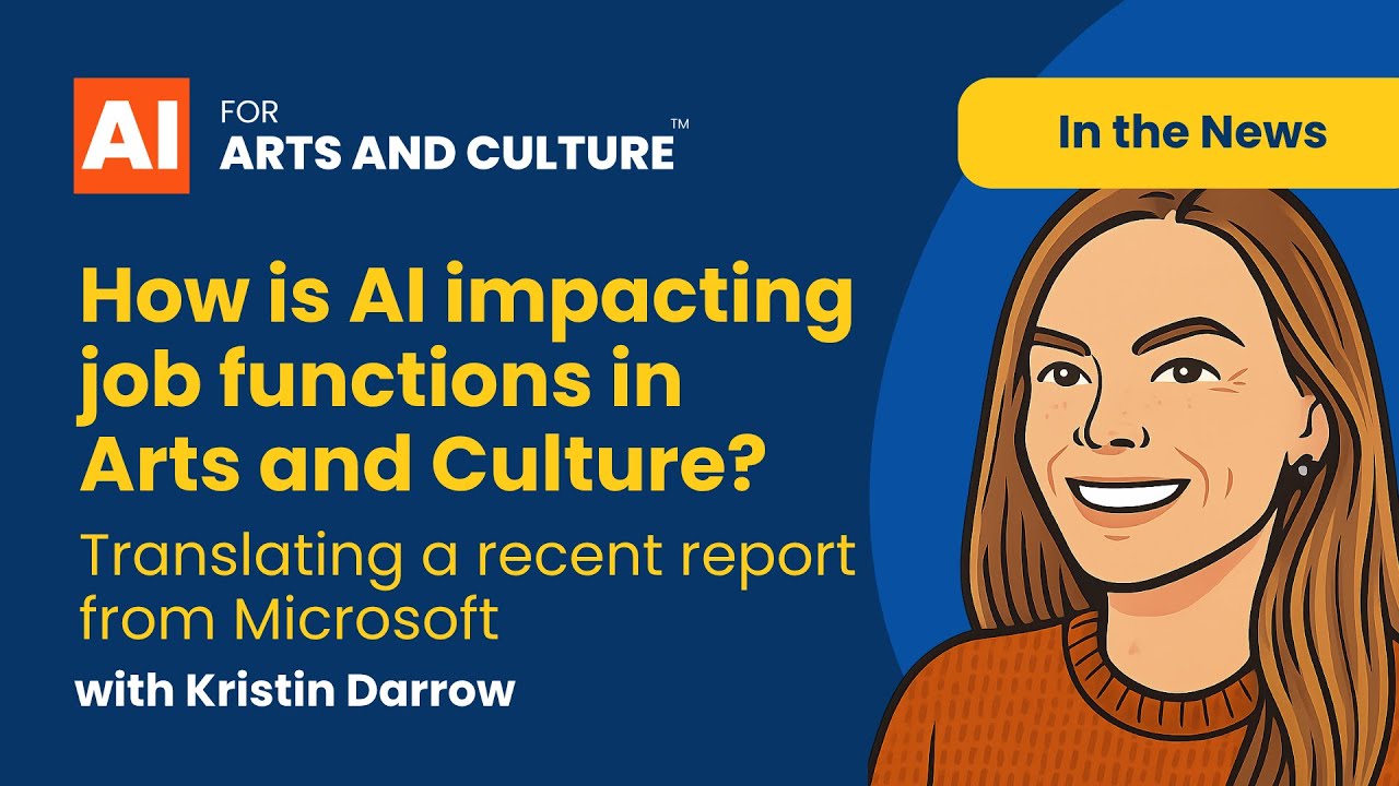 AI's impact on jobs in arts and culture