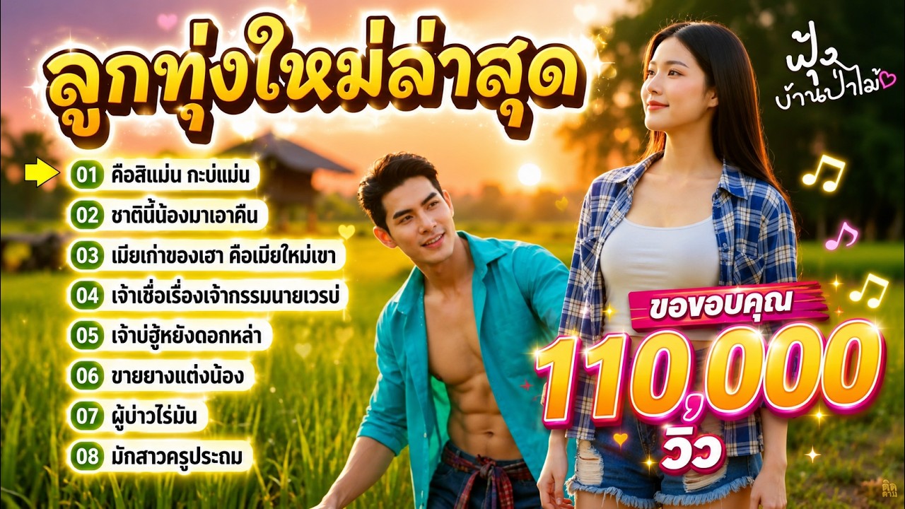ลูกทุ่งใหม่ล่าสุด ชุด302 | ฟุ้ง บ้านป่าไม้