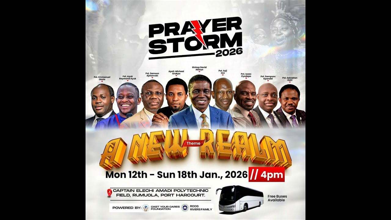 LIVE FROM PORT HARCOURT PRAYER STORM 2026 WITH Prophet Ayuk Raymond Ayuk.