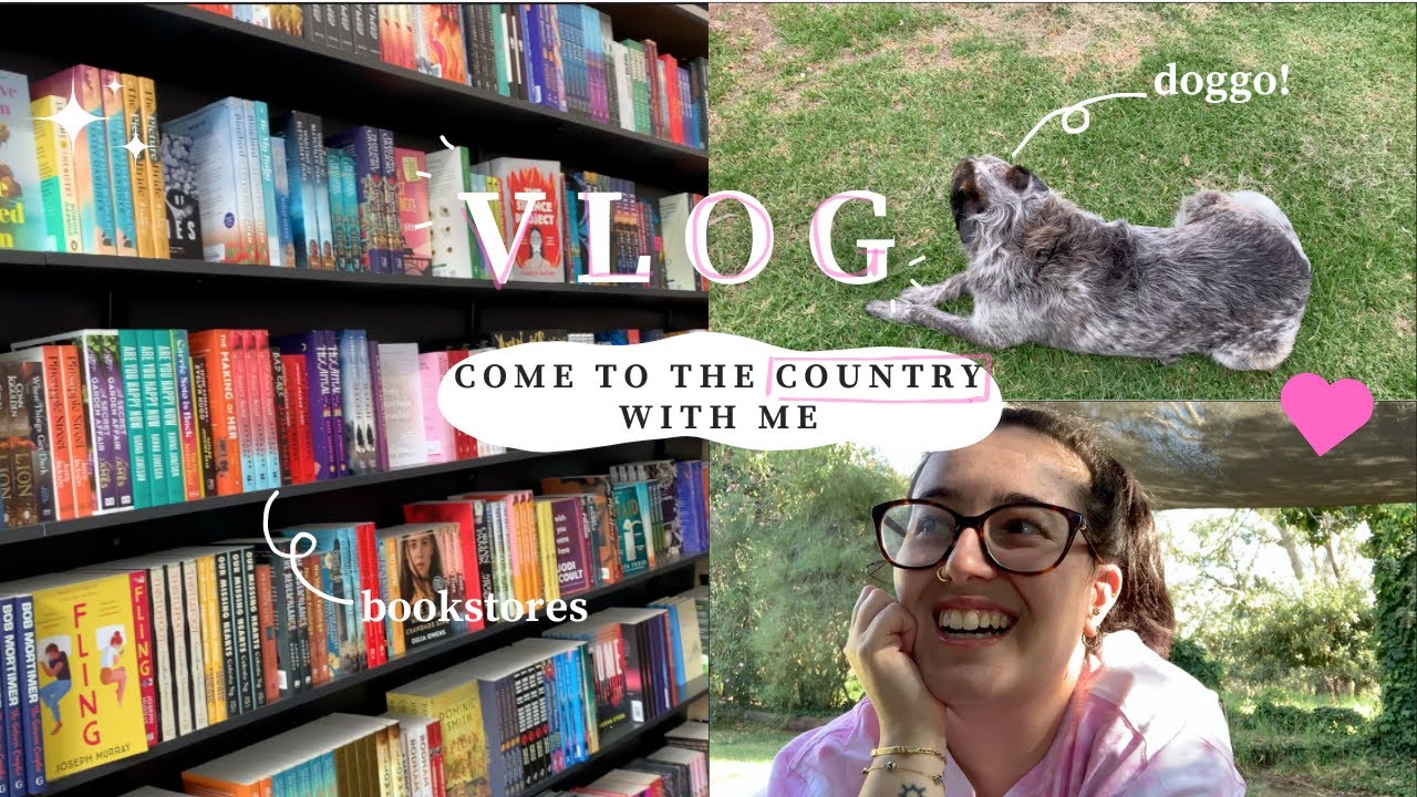 VLOG 🌳 i went to country victoria for a little holiday (ft. doggo, country landscapes & bookstores!)