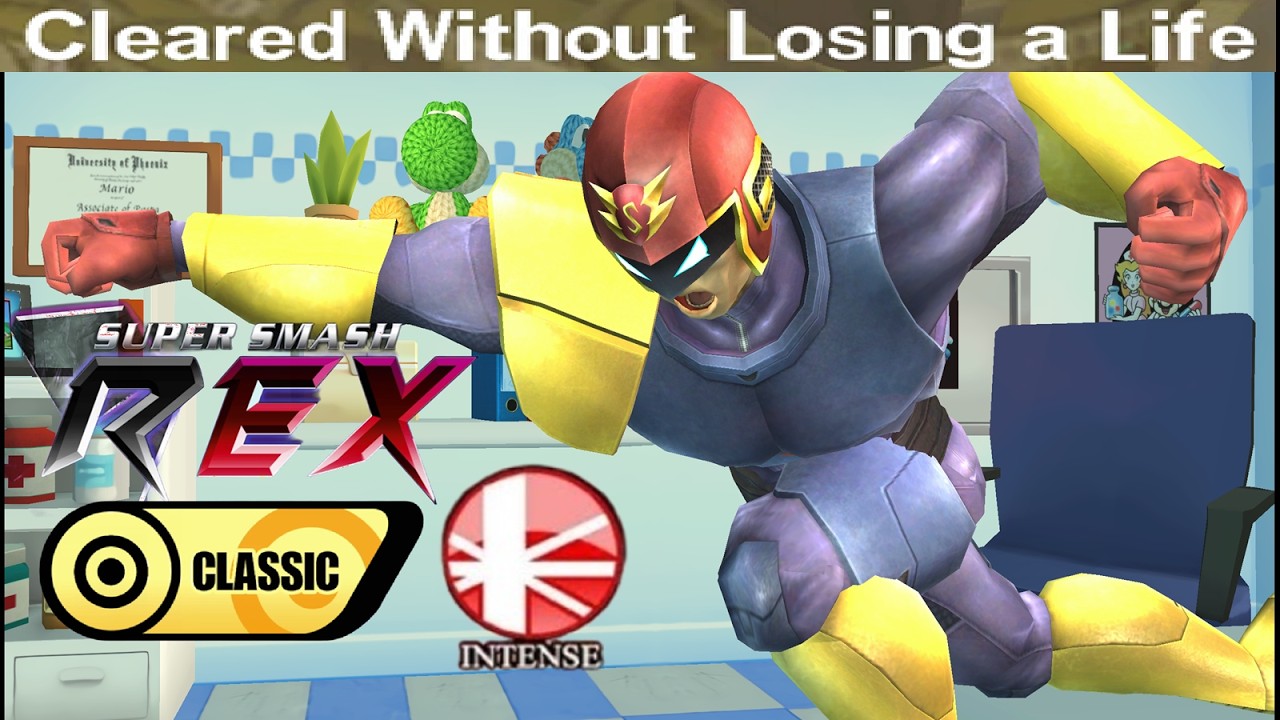 Super Smash REX Gameplay - Classic Mode with Captain Falcon (Intense) No Stock Loss