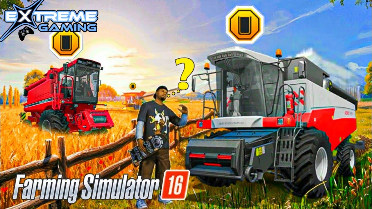 New Harvester Use in Farming simulator 16 / Fs 16 wheat Harvest ing