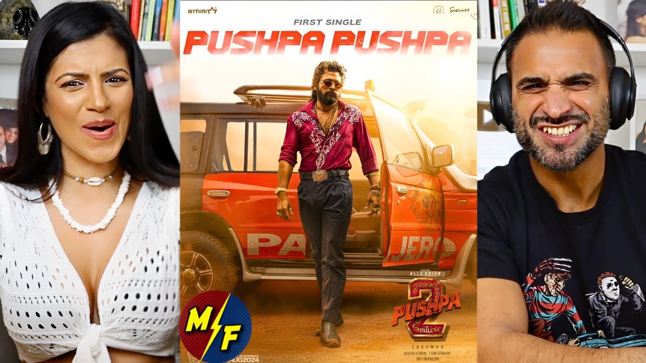 PUSHPA PUSHPA | Pushpa 2 The Rule | Allu Arjun | Rashmika | Sukumar | DSP | Telugu & Hindi REACTION!