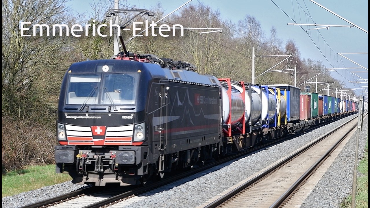Treinspotten in Duitsland op station Emmerich-Elten
