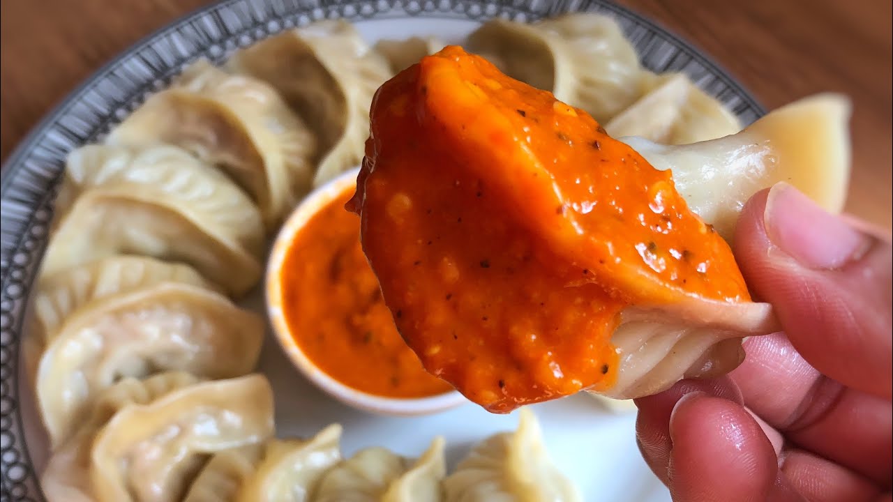 Rato Momo Aachar || Momo Aachar In Nepali Style || रातो म: म: अचार || How to make Red Momo Aachar ??