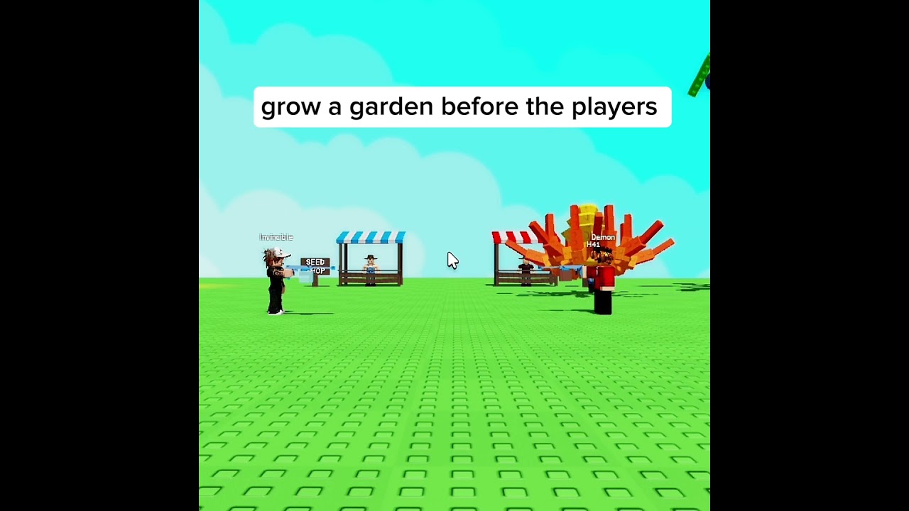pov: Grow a garden before they had any players. 