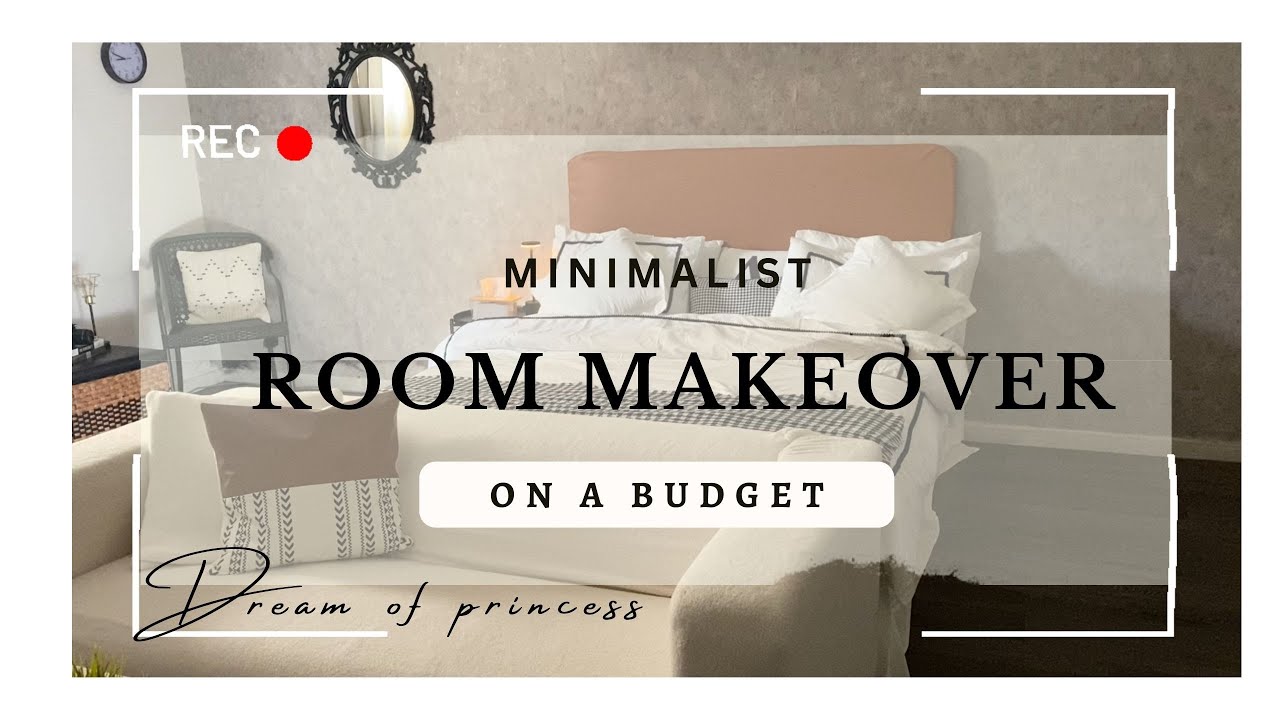 تجديد غرفتي🛏️ 🪞|  MINIMALIST ROOM MAKEOVER ON A BUDGET ✨