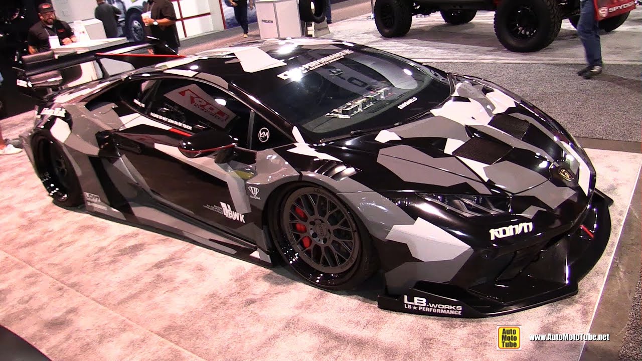 Liberty Walk wide Body 2020 Lamborghini Huracan Camouflage - Walkaround - 2021 SEMA Las Vegas