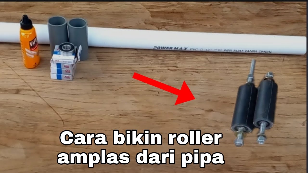 Roller amplas dari pipa paralon