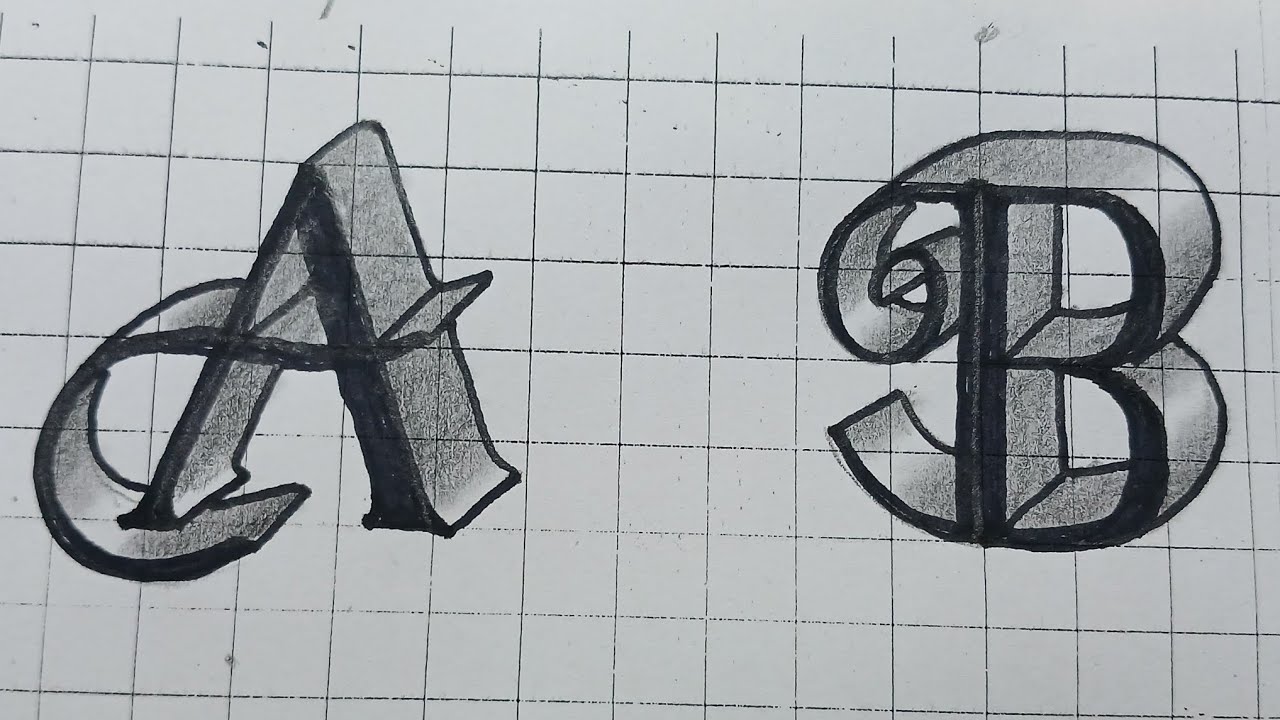 3d Drawing Capital Letter A Z / How To Draw Calligraphy A To Z Lettering Easy Simple For Beginners