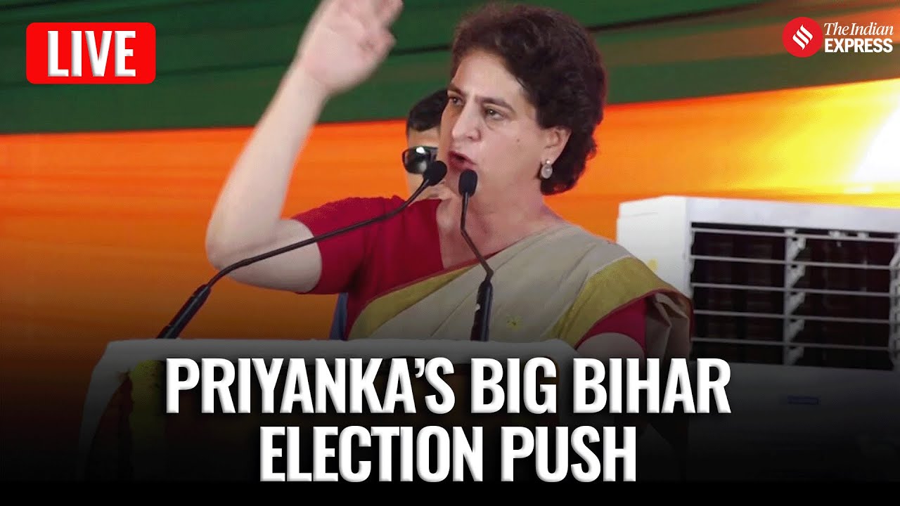 Priyanka Gandhi LIVE from Patna | Bihar Election Rally | Congress in Patna | Priyanka Vs Modi