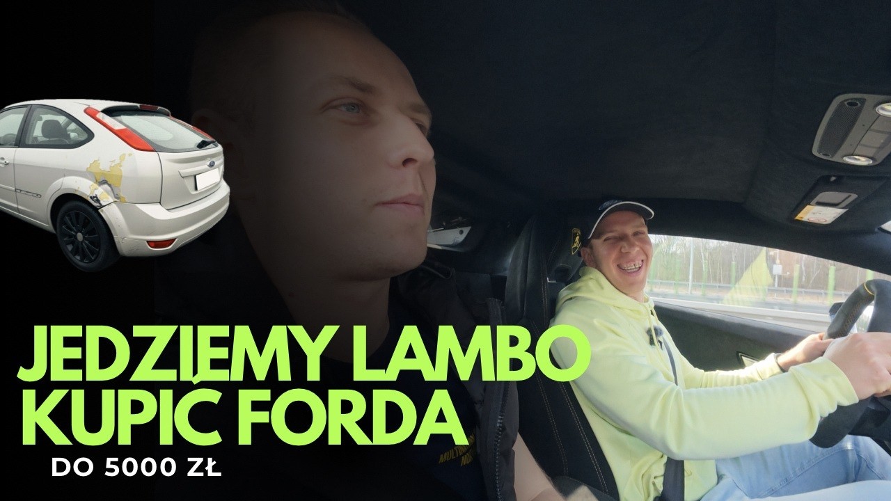 LAMBORGHINI HURACAN VS FORD ZA 5000 ZŁ - Kupujemy auto dla brata!