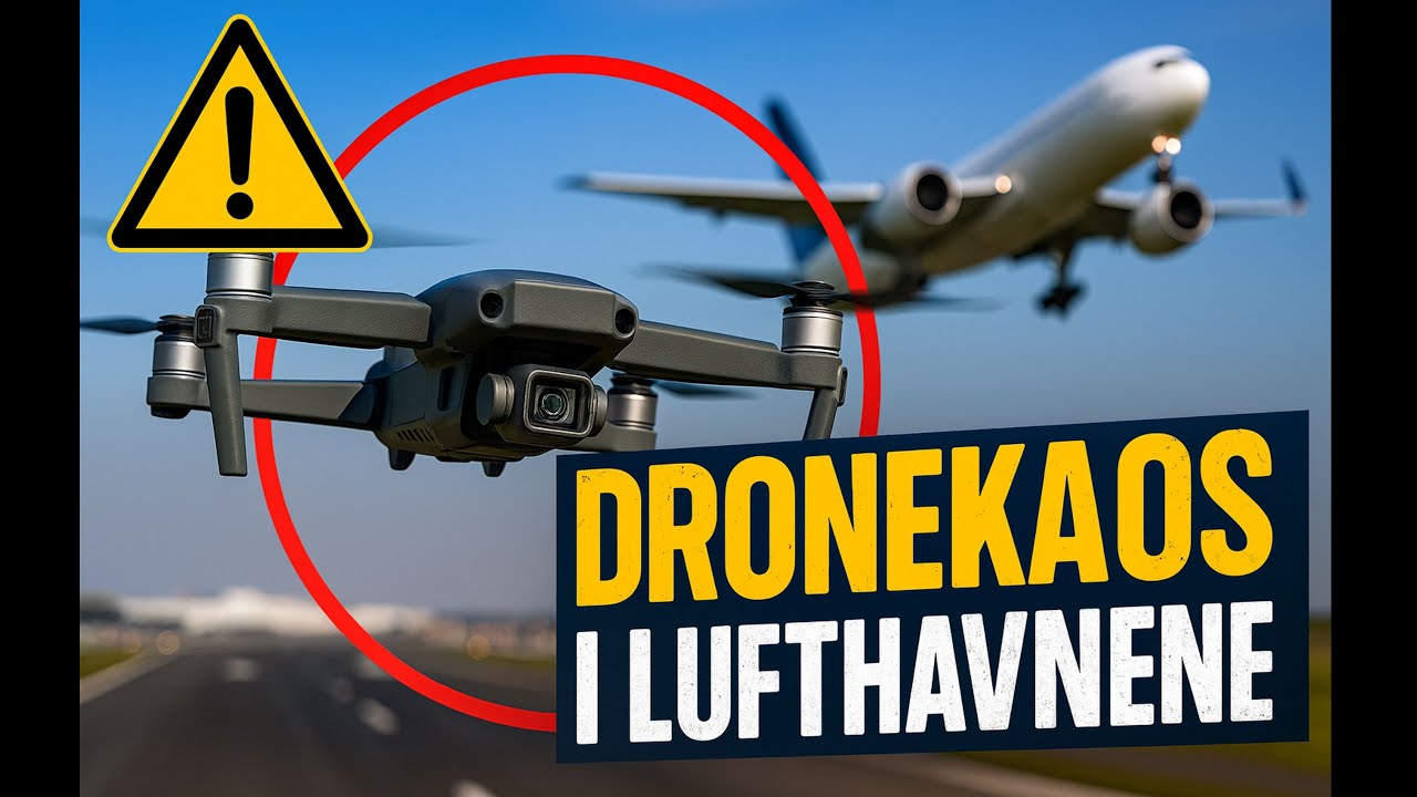 Er det her et droneangreb? Kaos i danske lufthavne