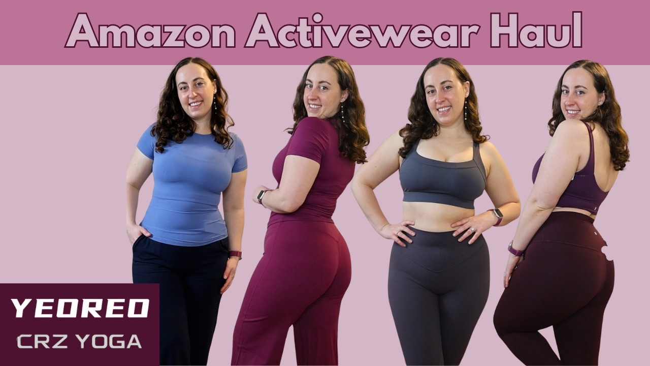 Amazon Activewear Try On Haul | Bestselling Amazon Active Brands CRZ Yoga + YEOREO