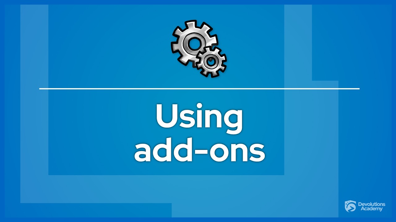 Using add ons
