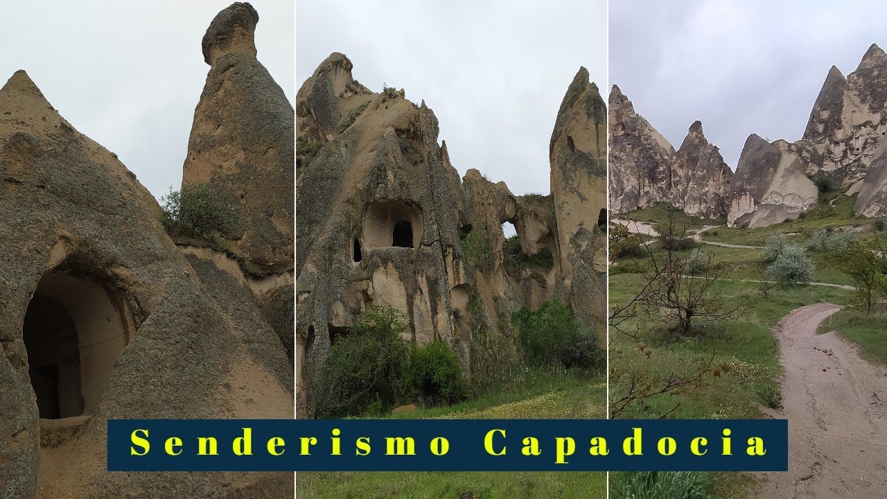 Senderismo en Capadocia. Impresionante ruta cerca de Goreme. Barrancos, cuevas y chimeneas de hadas.