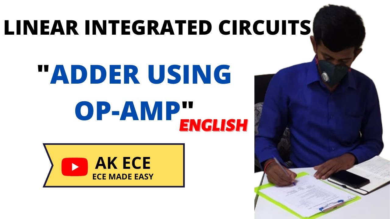 Adder circuit using Op-Amp (English Audio)