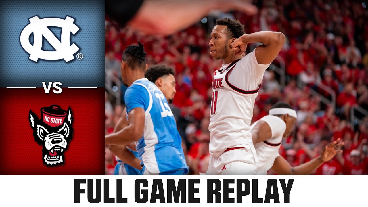 North Carolina vs. NC State Game Full Game Replay | 2025-26 ACC Men's Basketball