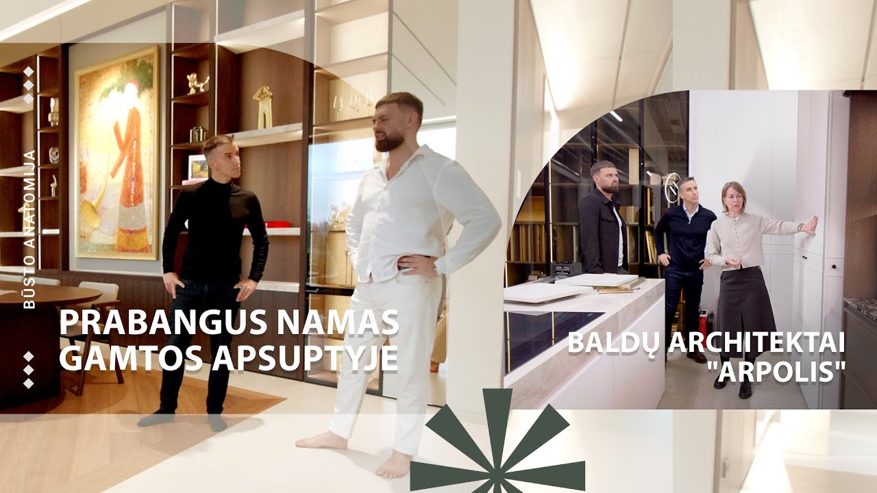 89. Prabangus namas gamtos apsuptyje ir baldų architektai.